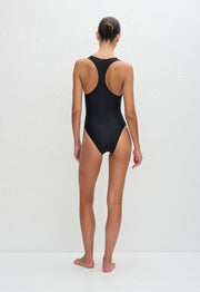 Racer Back Maillot - Deep Black - Matteau